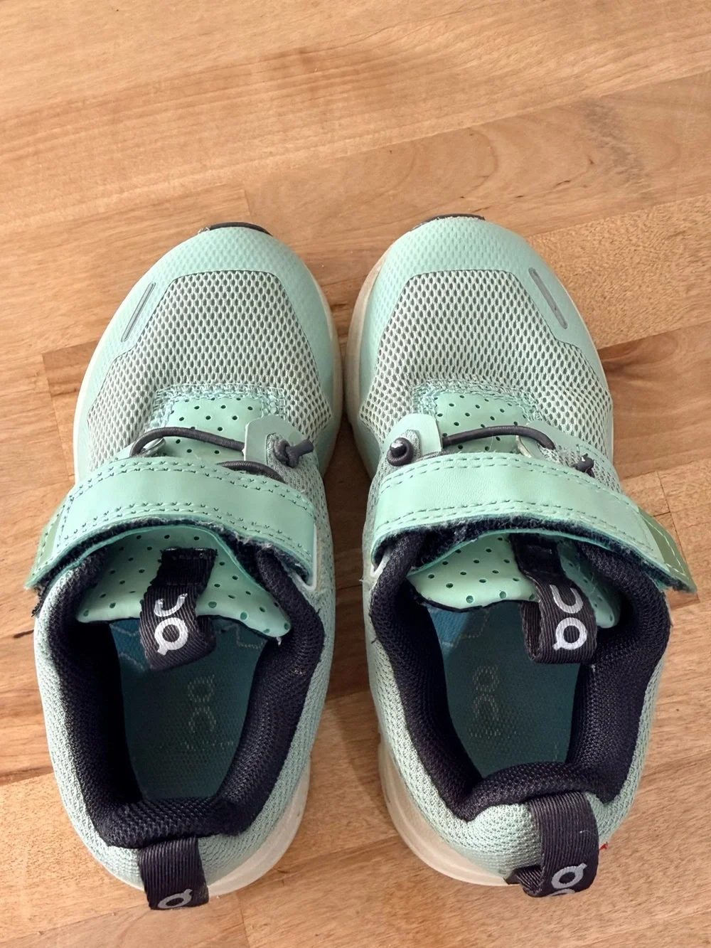 On Kids' Mint Green Sneakers – Lightweight Slip-On Sport Shoes